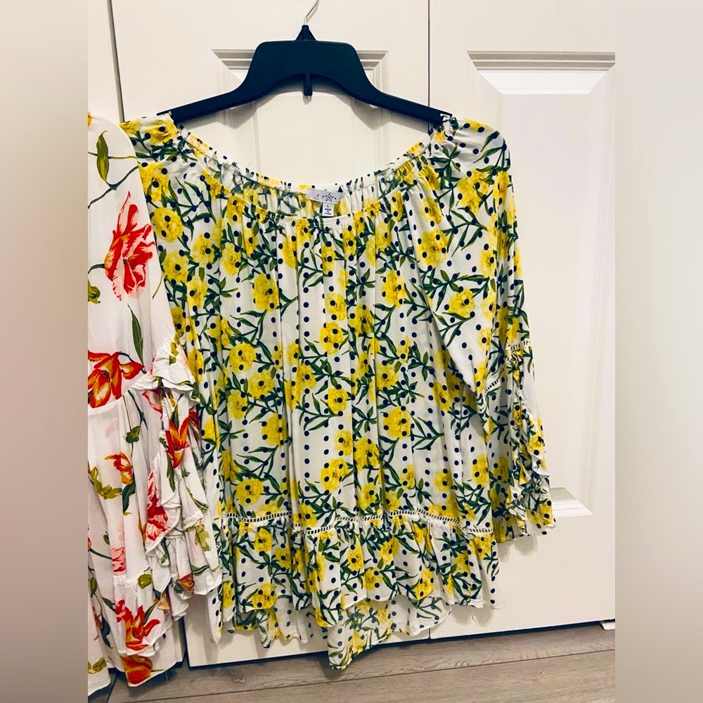 Floral Blouses Tops Fever Large - Picture 6 of 9